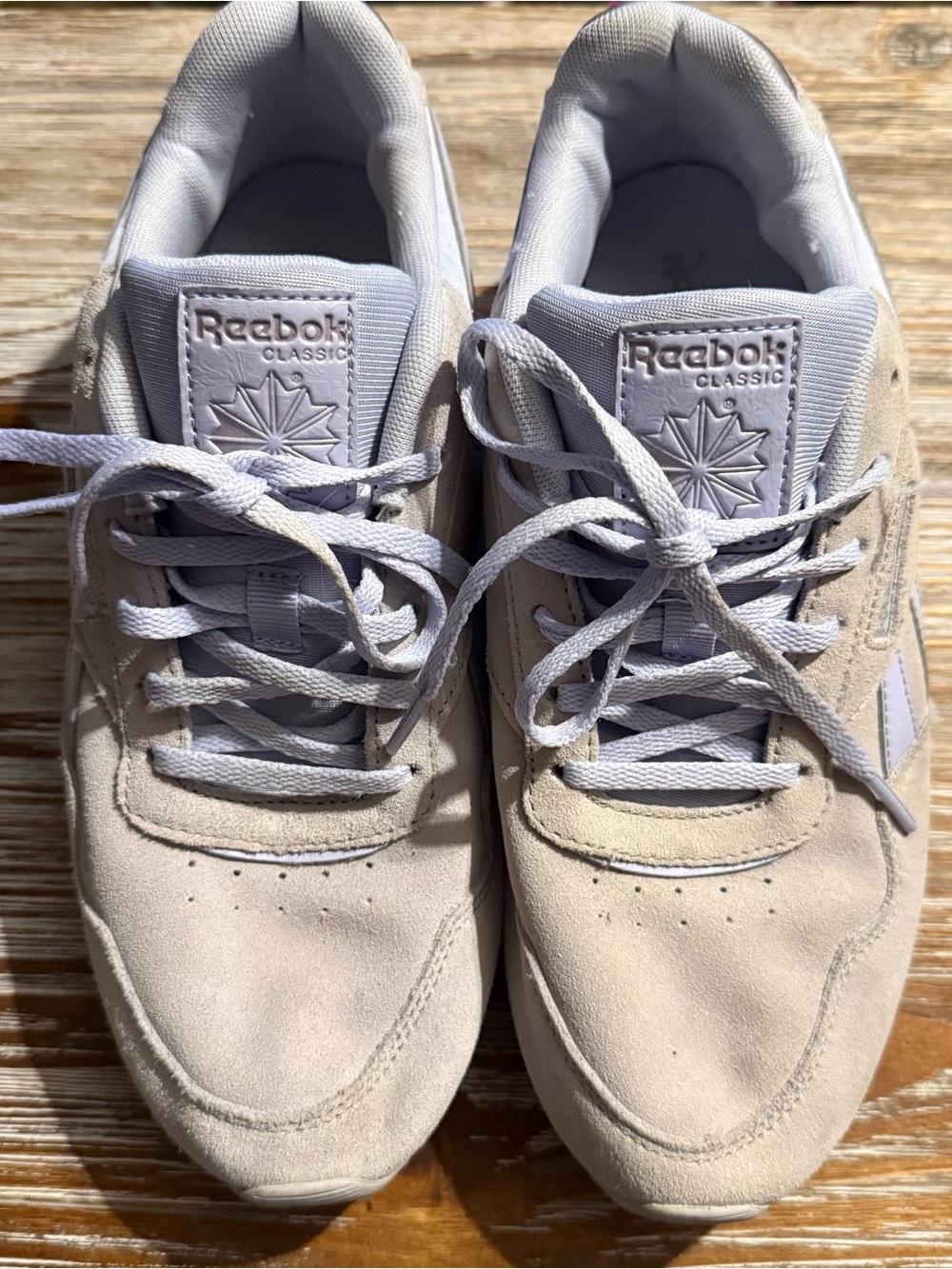 Reebok Womens 8.5 Classic Harmon Purple Sneakers Tennis Shoes Royal Glide